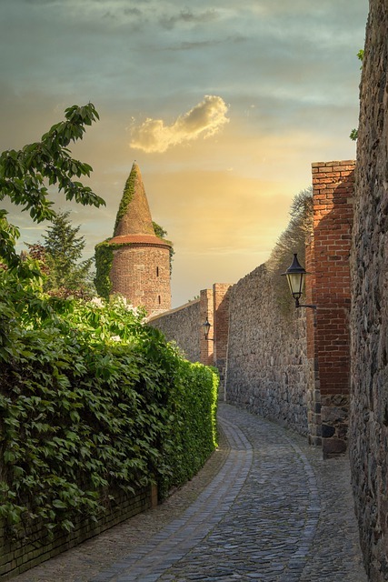 Altes Bild Pulverturm Stadtmauer Templin